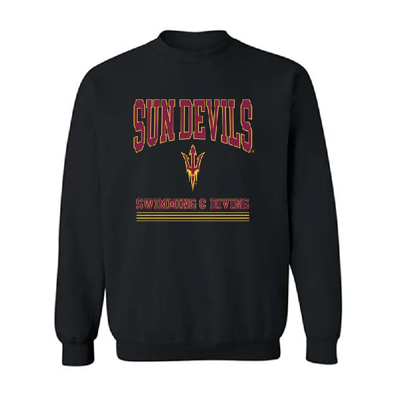 Arizona State - NCAA Women's Swimming & Diving : Indigo Armon - Classic Fashion Shersey Crewneck Sweatshirt Hoodie with Lace Feminine Delicate