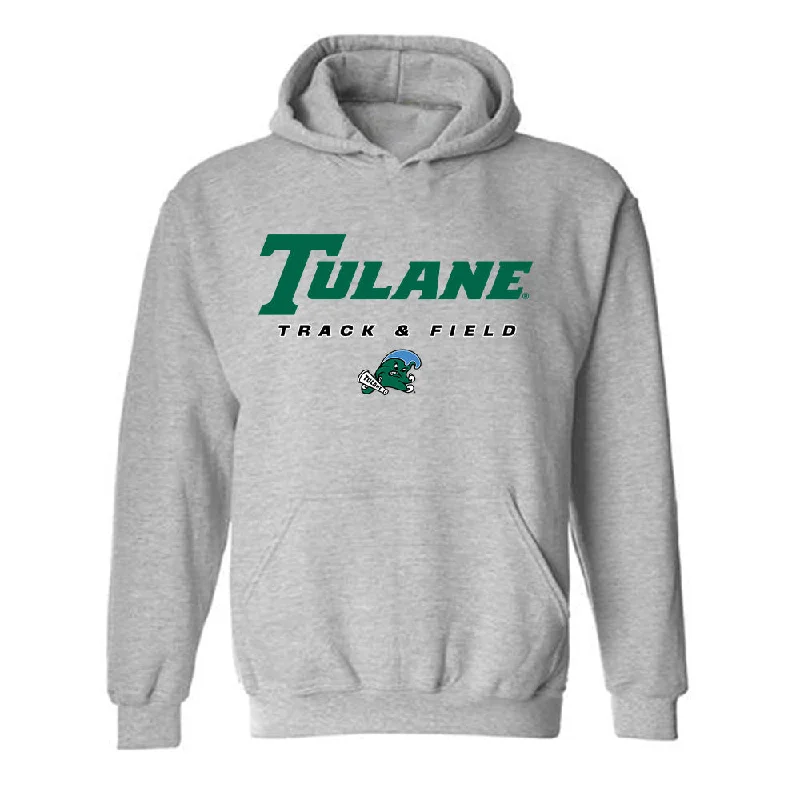 Tulane - NCAA Women's Track & Field : Presley Wolfe - Classic Shersey Hooded Sweatshirt Hoodie with Gradient Ombre Colorful