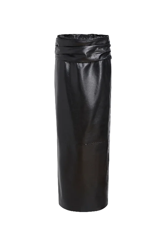 Winler Leather Skirt linen skirt breathable