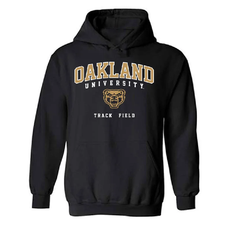 Oakland - NCAA Women's Track & Field : Ke'vina Finch - Classic Shersey Hooded Sweatshirt Hoodie with Set-In Sleeves Structured Classic