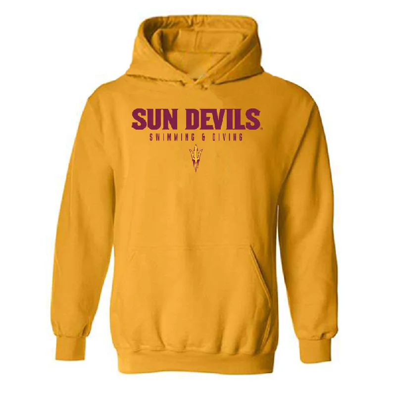 Arizona State - NCAA Women's Swimming & Diving : Indigo Armon - Classic Shersey Hooded Sweatshirt Hoodie with Sequins Glamorous Eye-catching