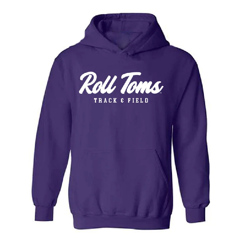 UST - NCAA Women's Track & Field : Becca Randleman - Hooded Sweatshirt Hoodie with Half-Zip Sporty Casual