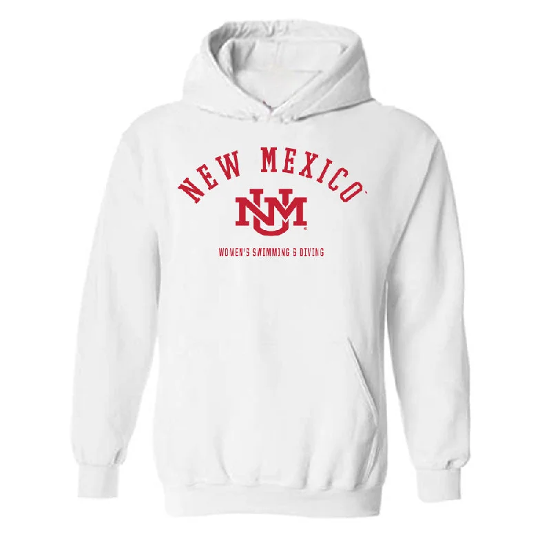 New Mexico - NCAA Women's Swimming & Diving : Ellie Broughton - Classic Fashion Shersey Hooded Sweatshirt Hoodie with Reflective Safety Nightwear