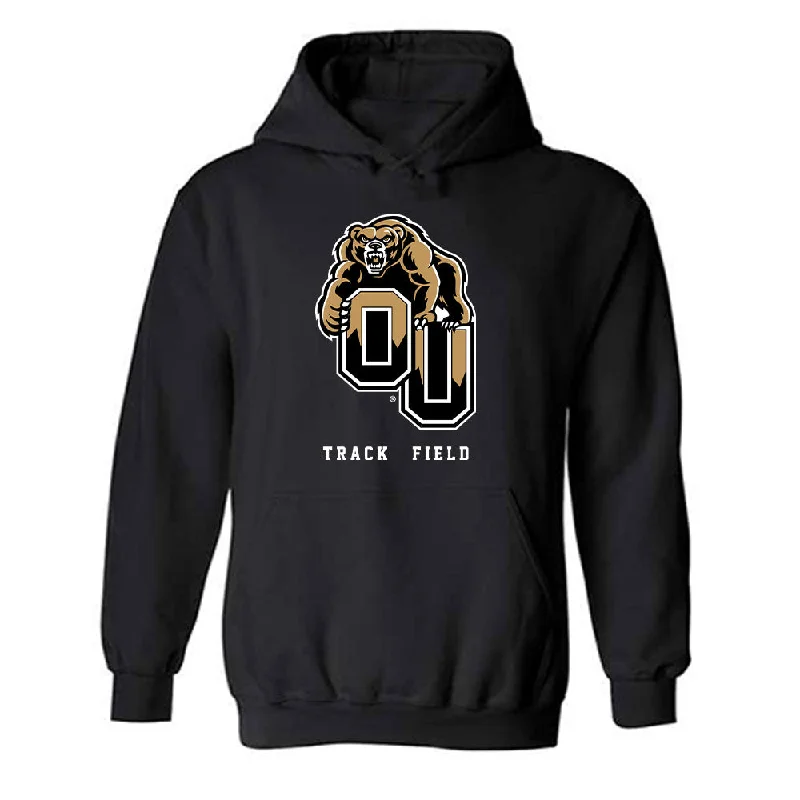 Oakland - NCAA Women's Track & Field : Ke'vina Finch - Classic Shersey Hooded Sweatshirt Hoodie with Crew Neck Simple Timeless