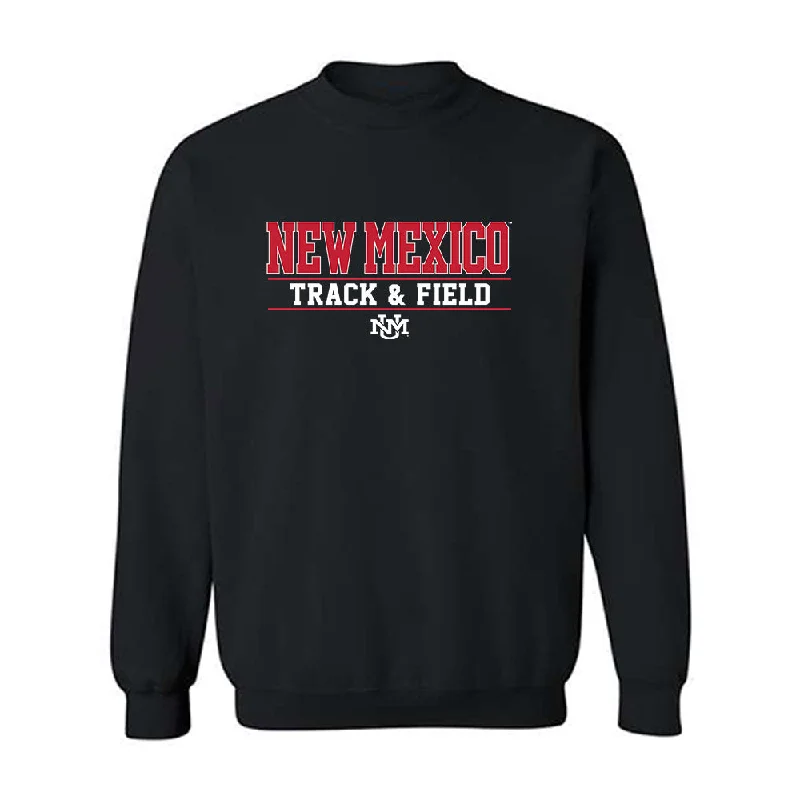 New Mexico - NCAA Women's Track & Field : Rebecca Grieve - Classic Shersey Crewneck Sweatshirt Hoodie with Pattern Geometric Abstract