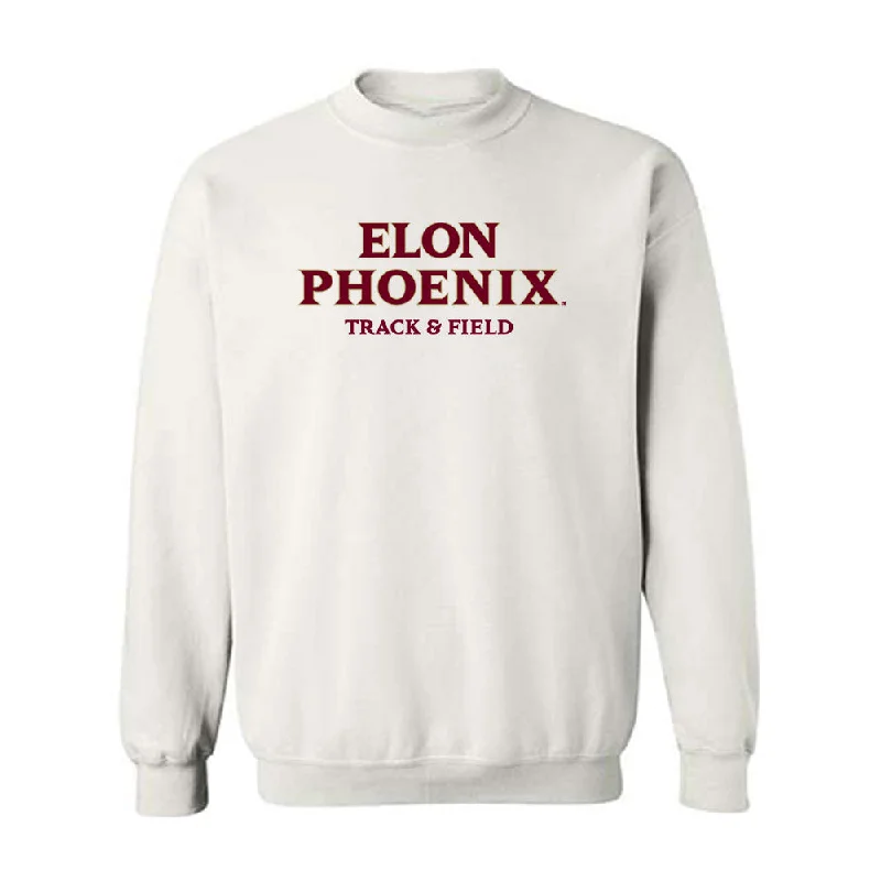 Elon - NCAA Women's Track & Field : Mia Stimpson - Classic Fashion Shersey Crewneck Sweatshirt Hoodie with Cropped Fit Short Trendy