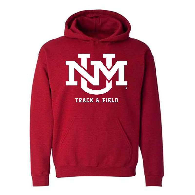 New Mexico - NCAA Women's Track & Field : Rebecca Grieve - Classic Fashion Shersey Hooded Sweatshirt Hoodie with Thumb Holes Functional Cozy