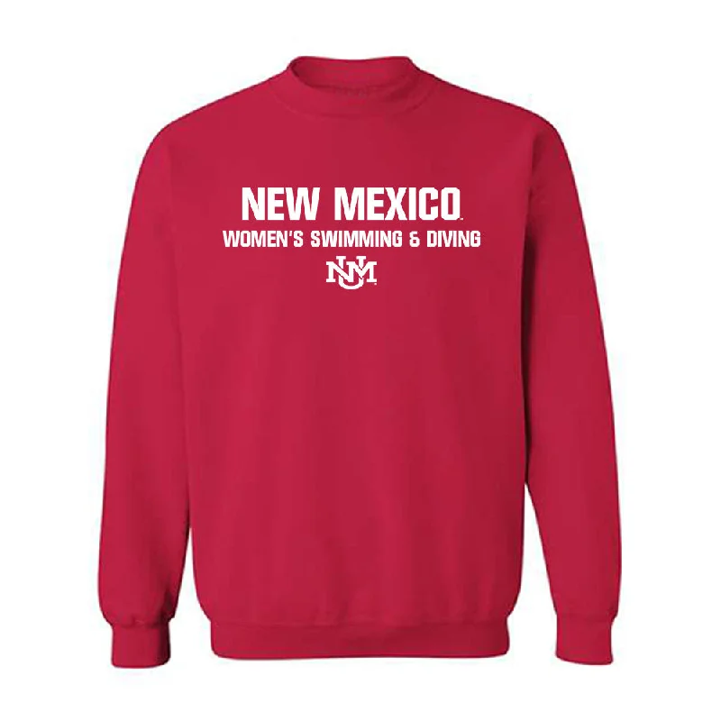 New Mexico - NCAA Women's Swimming & Diving : Ellie Broughton - Classic Shersey Crewneck Sweatshirt Hoodie with Drawcord Adjustable Secure