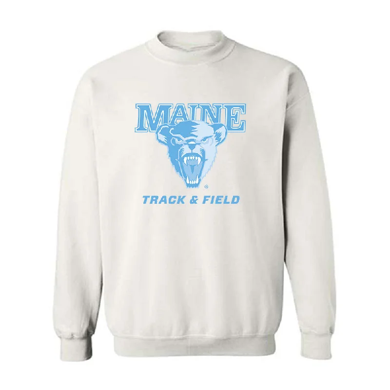 Maine - NCAA Women's Track & Field : Rebekah Hunnewell - Classic Shersey Crewneck Sweatshirt Hoodie with Exposed Zipper Edgy Industrial