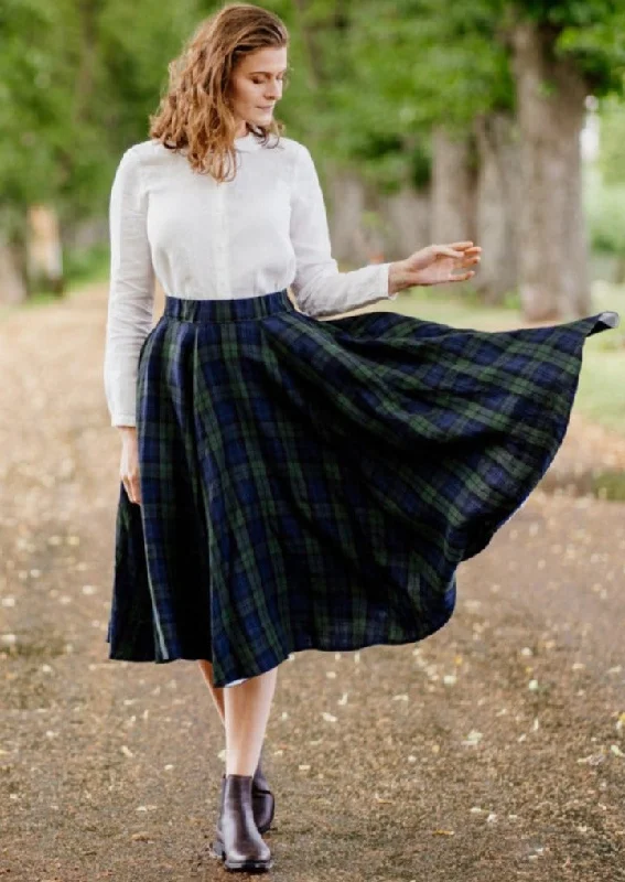 Classic Skirt, Patterned corduroy skirt durable