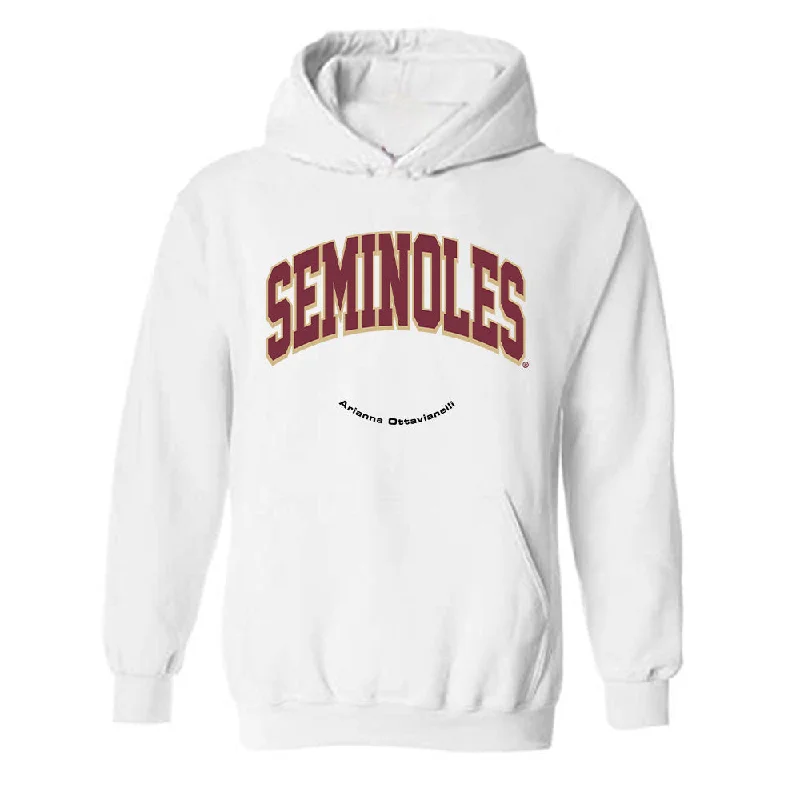 FSU - NCAA Women's Swimming & Diving : Arianna Ottavianelli - Classic Fashion Shersey Hooded Sweatshirt Hoodie with Relaxed Fit Easy Casual