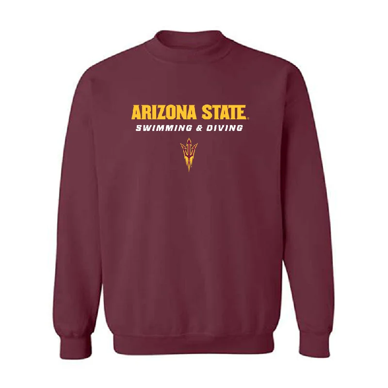 Arizona State - NCAA Women's Swimming & Diving : Indigo Armon - Classic Shersey Crewneck Sweatshirt Hoodie with Strings Custom Fit Adjustable