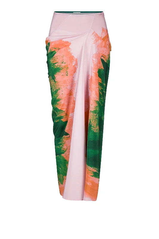 Saren Brushstroke Print Skirt summer skirt style