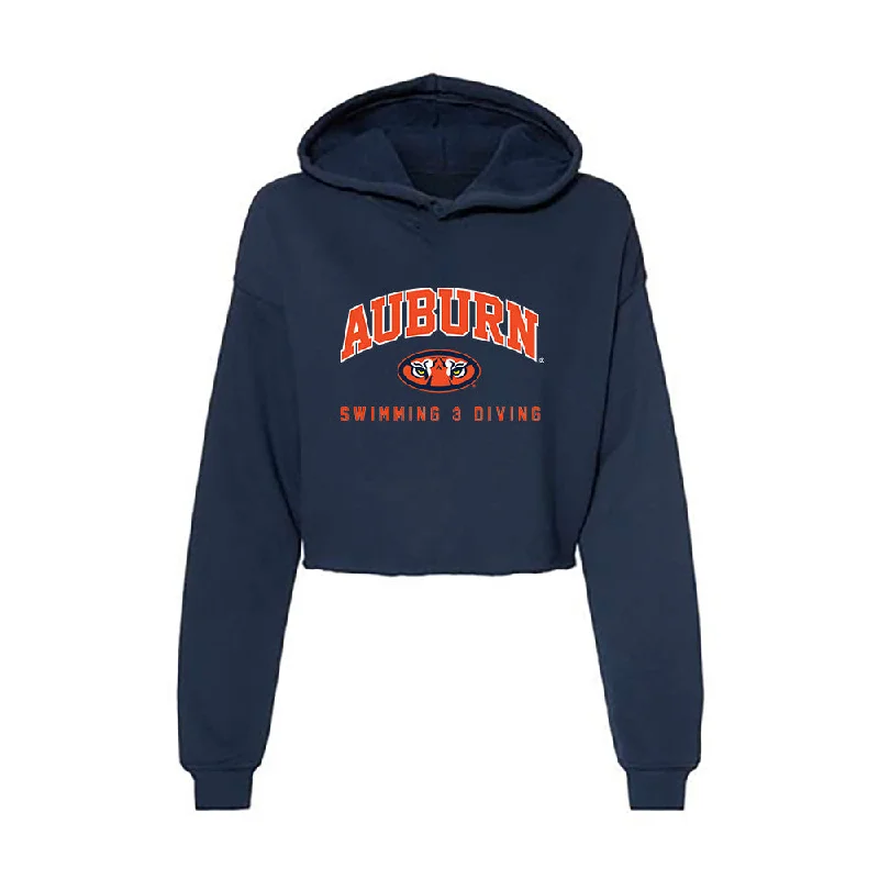 Auburn - NCAA Women's Swimming & Diving : Abby Gibbons - Women's Crop Fleece Hoodie Oversized Hoodie Comfort Casual