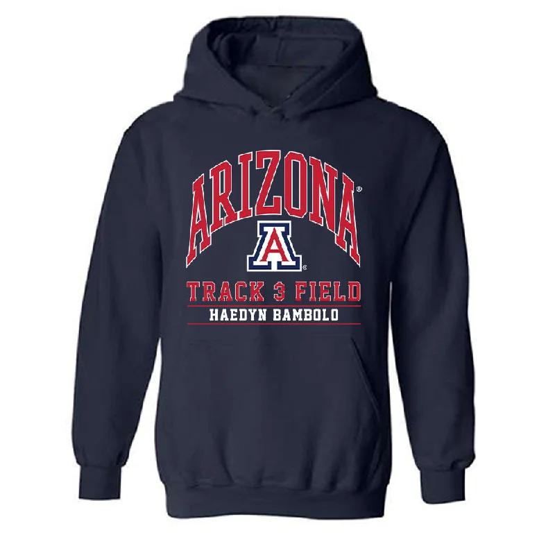 Arizona - NCAA Women's Track & Field : Haedyn Bambolo - Classic Fashion Shersey Hooded Sweatshirt Hoodie with Strings Custom Fit Adjustable