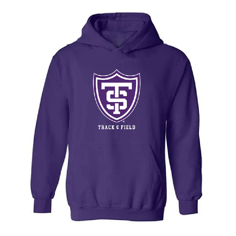 UST - NCAA Women's Track & Field : Becca Randleman - Hooded Sweatshirt Hoodie with Hem Embroidery Detailed Premium