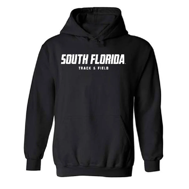 USF - NCAA Women's Track & Field : Ella Galloway - Classic Fashion Shersey Hooded Sweatshirt Hoodie with Ribbed Cuffs Snug Fit Comfort