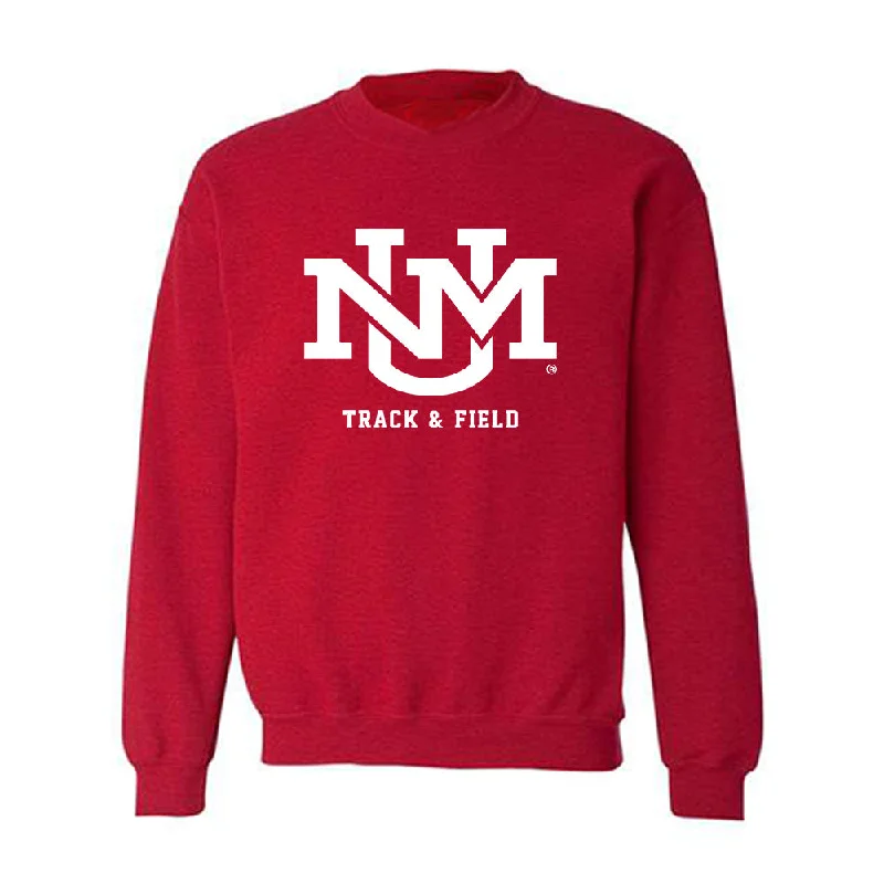 New Mexico - NCAA Women's Track & Field : Rebecca Grieve - Classic Fashion Shersey Crewneck Sweatshirt Hoodie with Button Classic Timeless