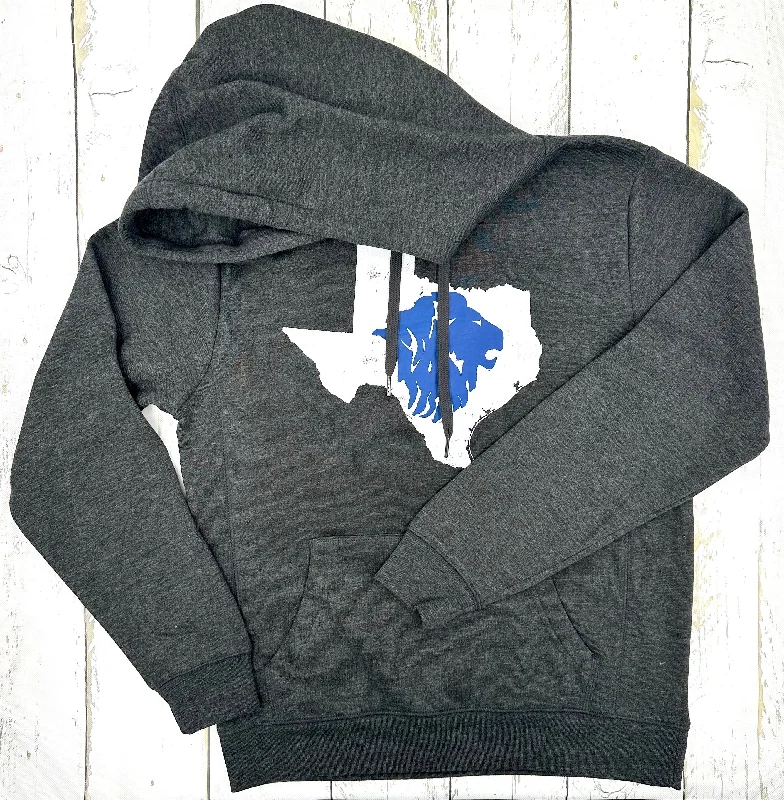 League Texas Lion Hoodie Hoodie with Ribbed Hem Stretchable Secure