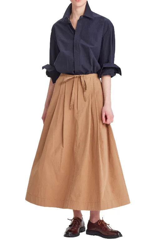 Pleated Twill Skirt lace skirt intricate