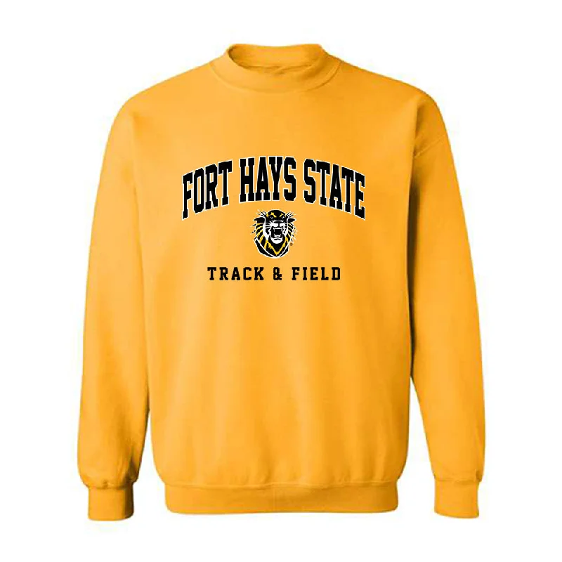 FHSU - NCAA Women's Track & Field : Lanie Page - Classic Shersey Crewneck Sweatshirt Hoodie with Zipper Placket Modern Functional