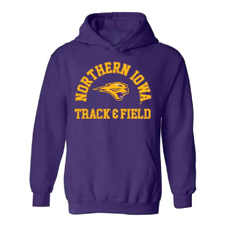 Northern Iowa - NCAA Women's Track & Field : Aleksys Gannon - Classic Shersey Hooded Sweatshirt Hoodie Crop Top Short Trendy