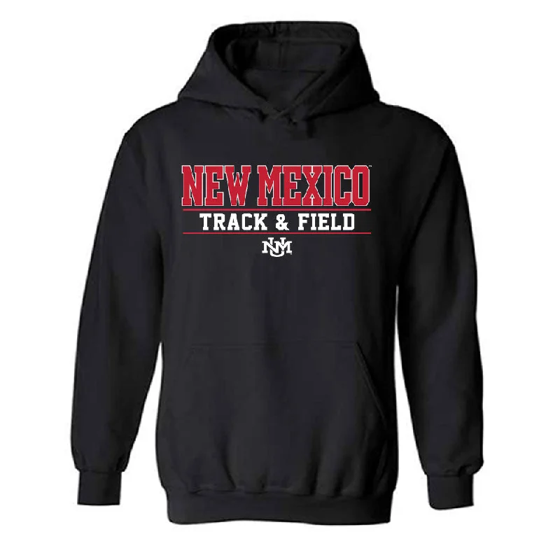 New Mexico - NCAA Women's Track & Field : Rebecca Grieve - Classic Shersey Hooded Sweatshirt Hoodie with Drawcord Adjustable Secure