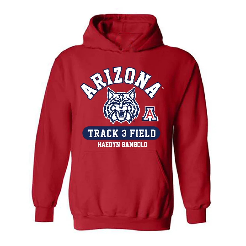 Arizona - NCAA Women's Track & Field : Haedyn Bambolo - Classic Fashion Shersey Hooded Sweatshirt Graphic Hoodie Design Print