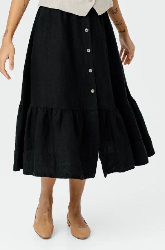 Button Down Skirt silk skirt lustrous