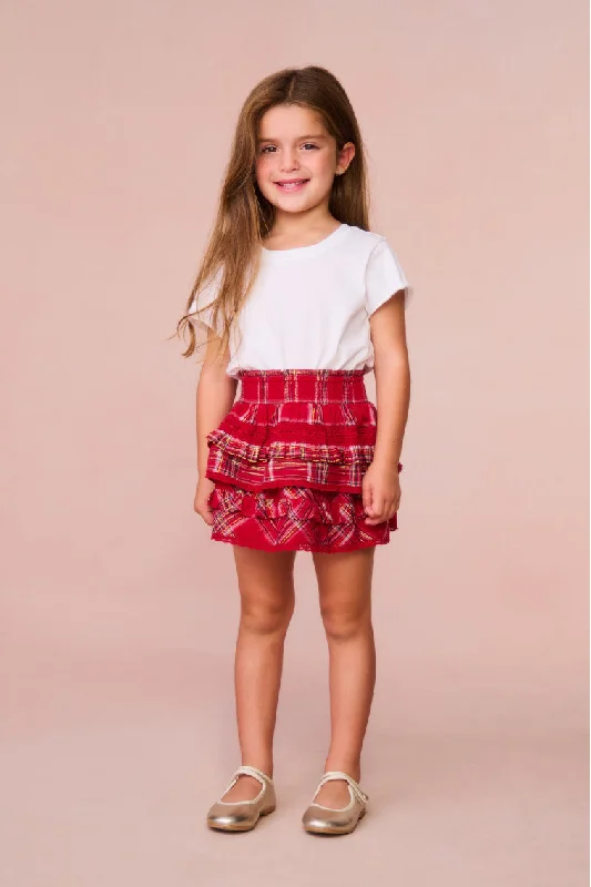 Girls Billie Tartan Mini Skirt corduroy skirt comfortable