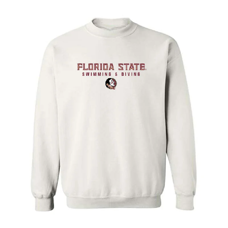 FSU - NCAA Women's Swimming & Diving : Arianna Ottavianelli - Generic Shersey Crewneck Sweatshirt Hoodie with Button Placket Classic Preppy