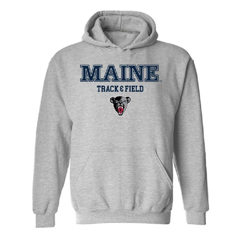 Maine - NCAA Women's Track & Field : Rebekah Hunnewell - Sports Shersey Hooded Sweatshirt Hoodie with Set-In Sleeves Structured Classic