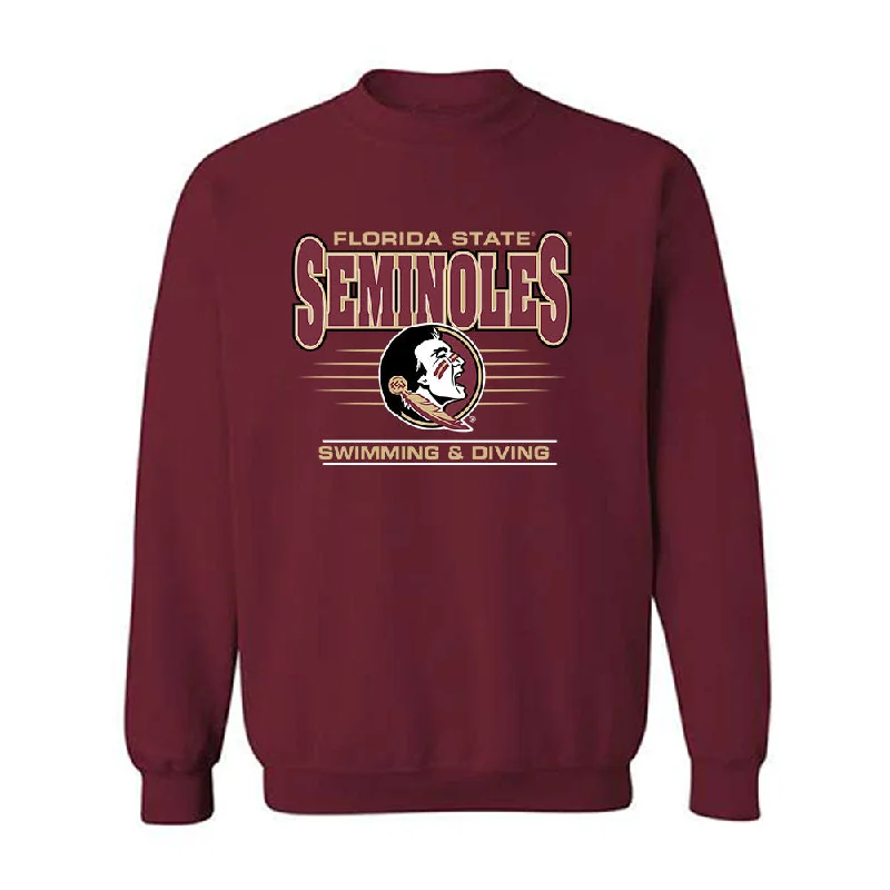 FSU - NCAA Women's Swimming & Diving : Arianna Ottavianelli - Classic Shersey Crewneck Sweatshirt Hoodie with Puffed Sleeves Voluminous Trendy