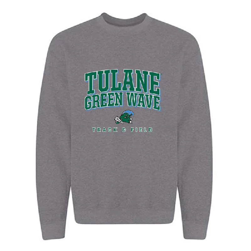 Tulane - NCAA Women's Track & Field : Presley Wolfe - Classic Shersey Crewneck Sweatshirt Hoodie with Mesh Breathable Sporty