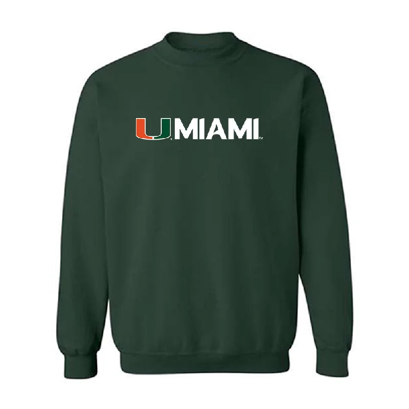 Miami - NCAA Women's Swimming & Diving : Ashlyn Massey - Classic Shersey Crewneck Sweatshirt Hoodie with Illustration Artistic Creative