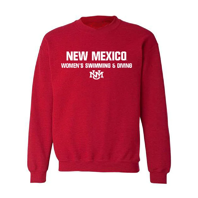 New Mexico - NCAA Women's Swimming & Diving : Kaylah Yazzie - Classic Shersey Crewneck Sweatshirt Hoodie with Full-Zip Functional Layering