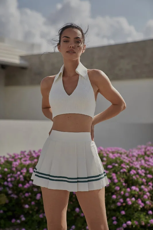 Varsity Tennis Skirt leather skirt bold