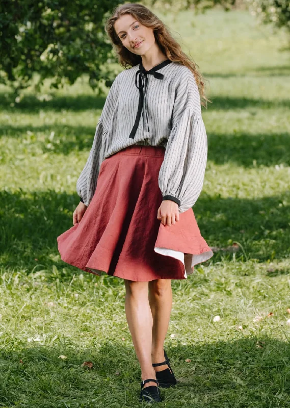 Mini Classic Skirt, Dark Rose chiffon skirt floaty