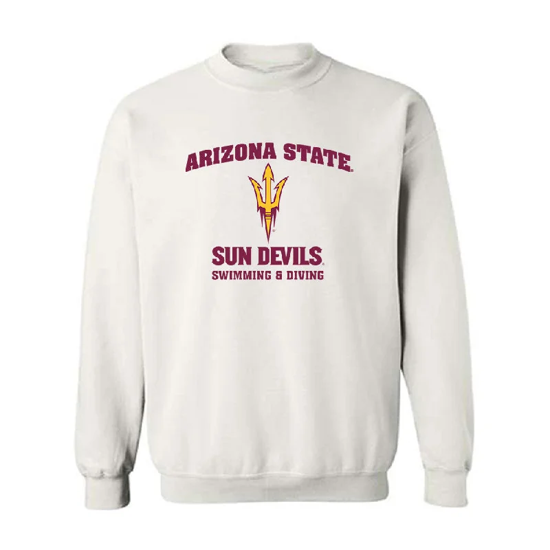 Arizona State - NCAA Women's Swimming & Diving : Indigo Armon - Sports Shersey Crewneck Sweatshirt Hoodie with Applique Textured Unique