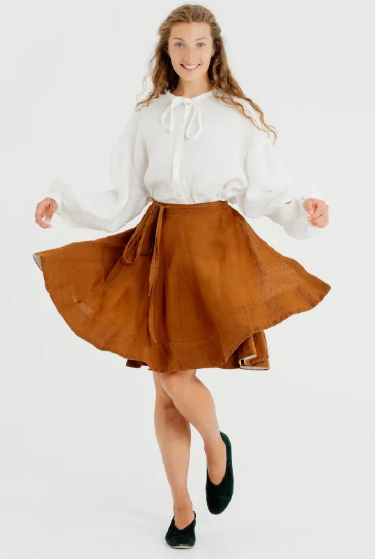 Mini Wrap Skirt silk skirt luxurious