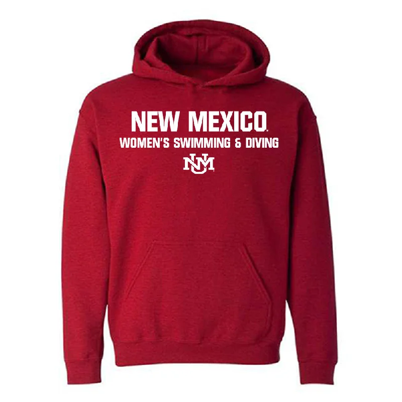 New Mexico - NCAA Women's Swimming & Diving : Ellie Broughton - Classic Shersey Hooded Sweatshirt Hoodie with Oversized Fit Loose Comfortable