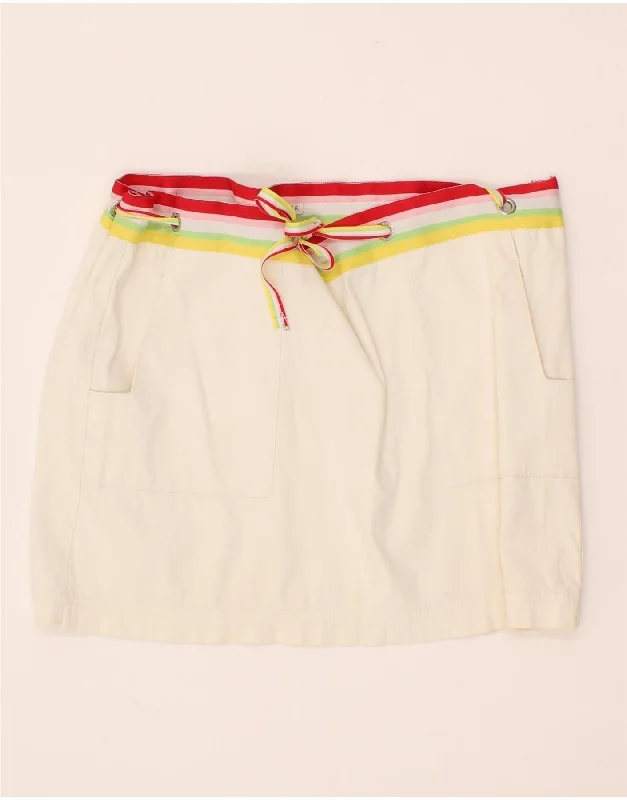 TOMMY HILFIGER Womens Tennis Skirt US 12 Large  White elastic waist skirt