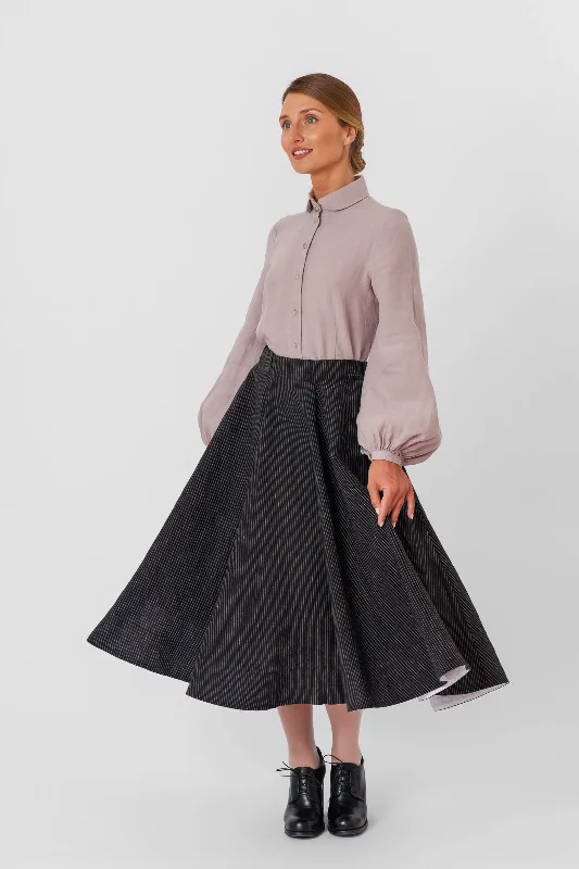 Classic Skirt, Patterned tiered skirt playful