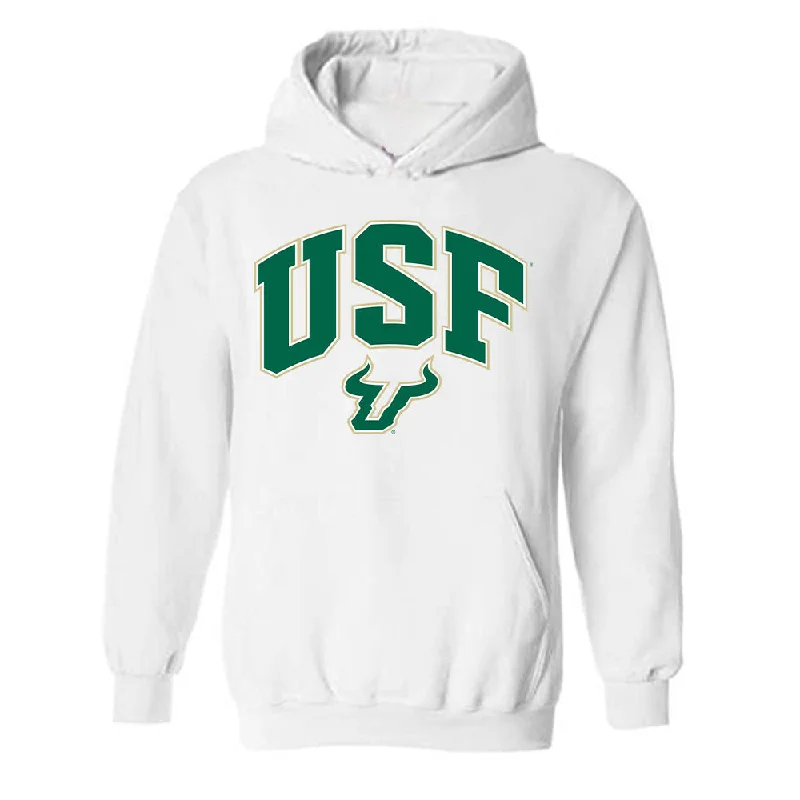 USF - NCAA Women's Track & Field : Ella Galloway - Classic Fashion Shersey Hooded Sweatshirt Hoodie with Patch Decorative Personalized