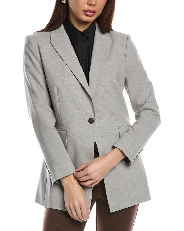 Theory Etiennette Wool-Blend Blazer Women's Boutique Jacket