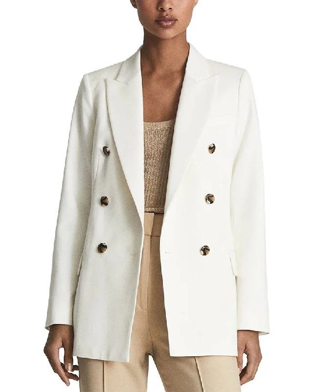 Reiss Ava Double Breasted Wool-Blend Blazer Women's Fashion Blazer