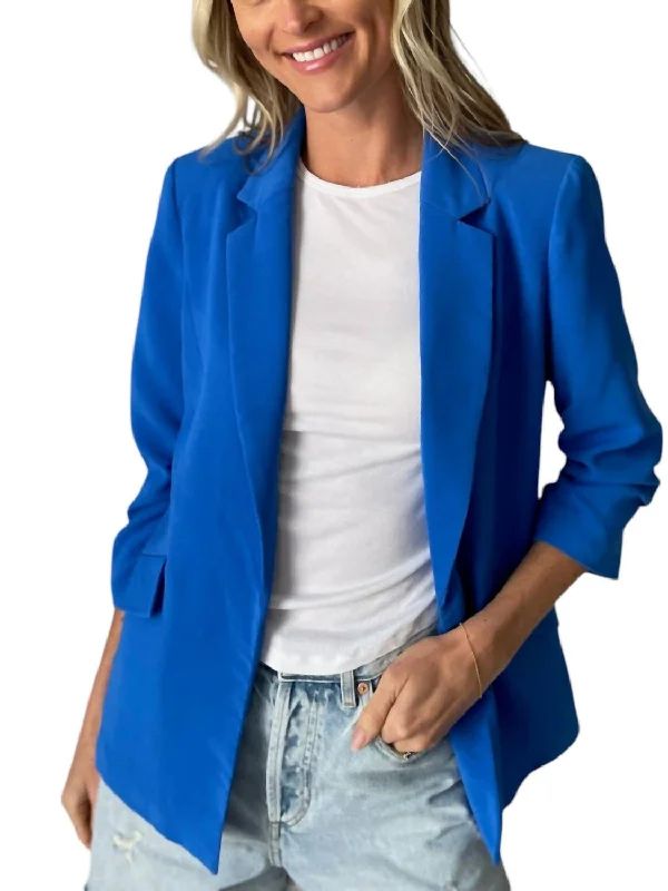 Cameron Blazer In Cobalt Blue Women's Vintage Suit