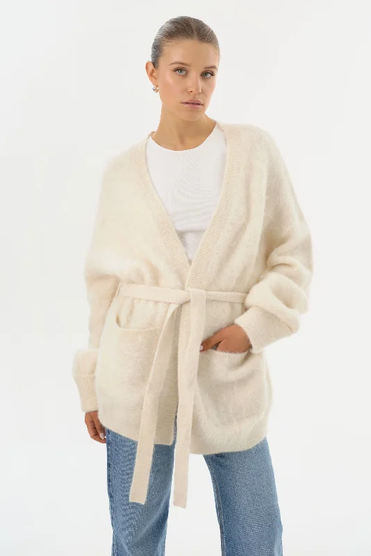 BALERA | Wool Cardigan Hooded Caped Shawl Collar