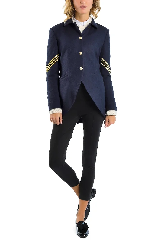 Blazer from Italian cashmere-jersey in navy Women's Luxurious Jacket