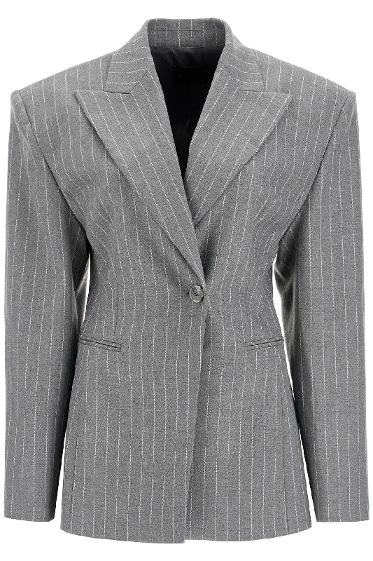 octavia hourglass blazer T163019B TNP227 GREYWHITE Women's Custom Jacket